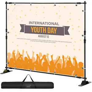 a step and repeat display with a carrying case