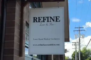 blade-sign-5-1.5-L A hanging blade sign for a laser based beauty procedures business